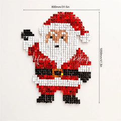 Lofaris Santa Claus Shimmer Wall Backdrop Sparkling Christmas Holiday Party Decor