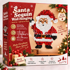 Lofaris Santa Claus Shimmer Wall Backdrop Sparkling Christmas Holiday Party Decor