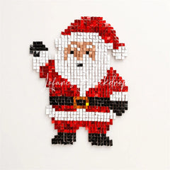 Lofaris Santa Claus Shimmer Wall Backdrop Sparkling Christmas Holiday Party Decor