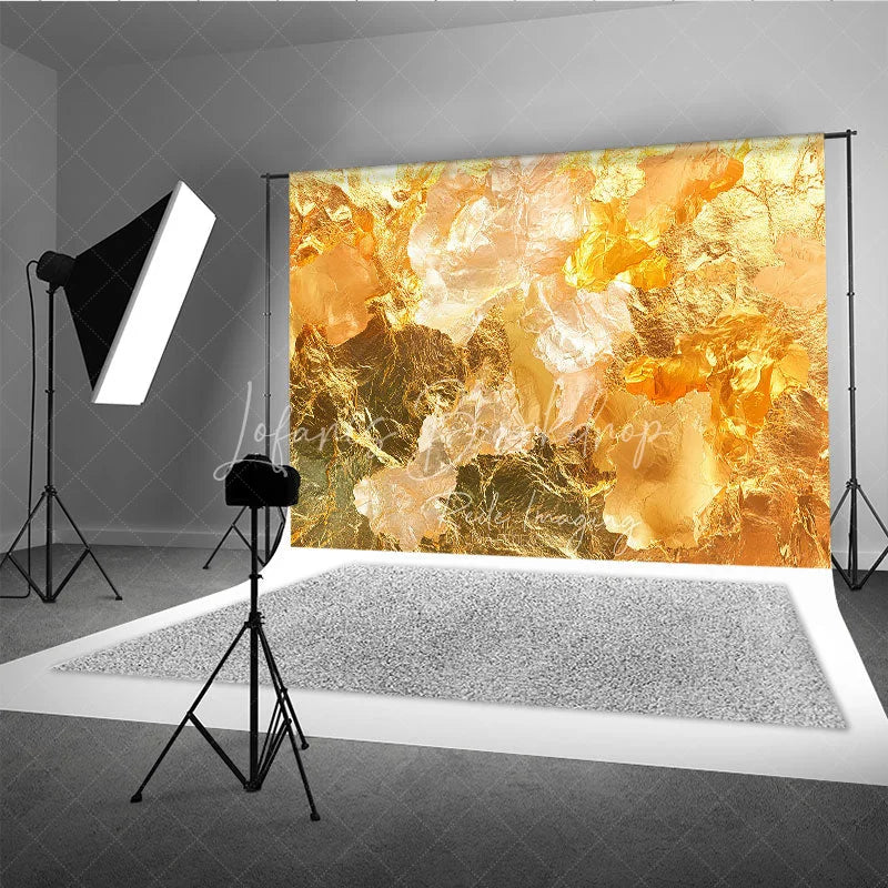 Lofaris Shimmering Gold Foil Texture Photography Backdrop Elegant Abstract Metallic Background for Studio and Events