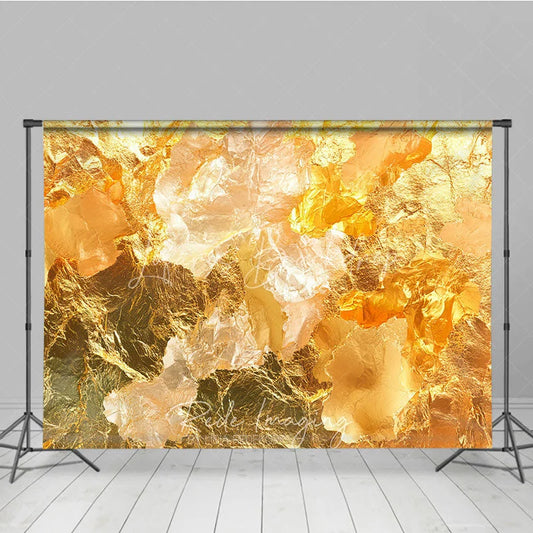 Lofaris Shimmering Gold Foil Texture Photography Backdrop Elegant Abstract Metallic Background for Studio and Events