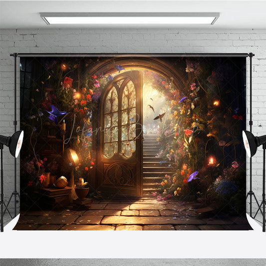 Lofaris Shiny Sweet Fairytale Floral Wonderland Backdrop