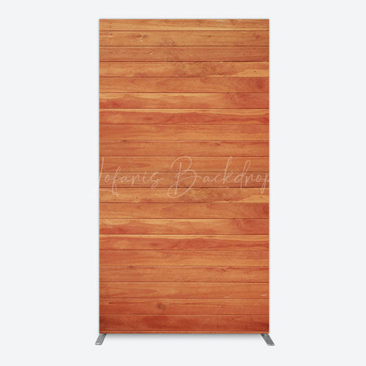 Lofaris Simple Brown Wooden Happy Birthday Rectangle Backdrop