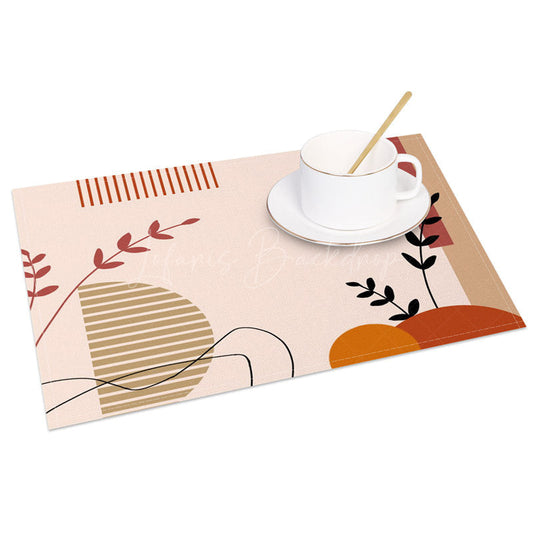 Lofaris Simple Elegant Sunrise Boho Sweet Set of 4 Placemats