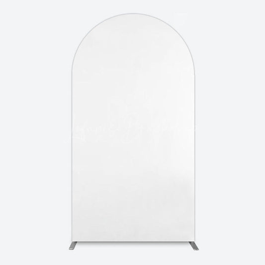 Lofaris Simple Solid Color White Theme Party Arch Backdrop