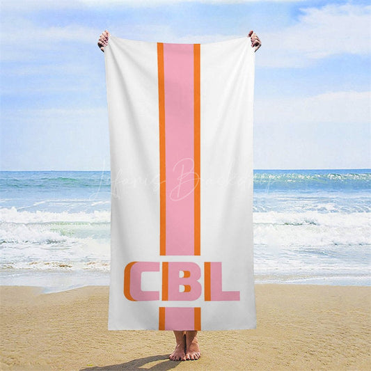 Lofaris Simple Stripe Summer Custom Name Beach Towel For Boy