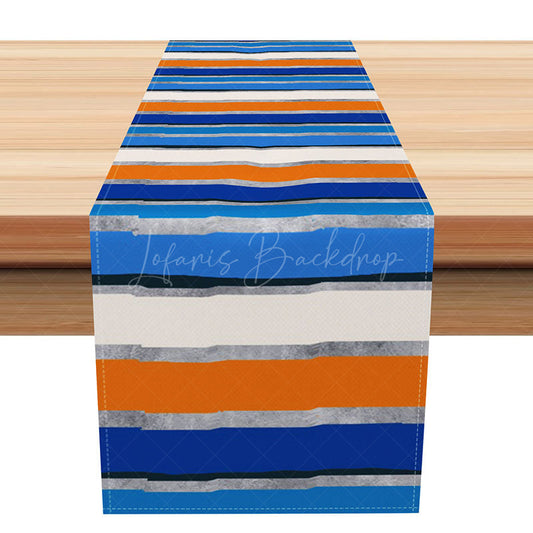 Lofaris Simple Striped Table Runner with Regular Colored Lines Fresh and Modern Kitchen Decor Minimalist Vibe Dining