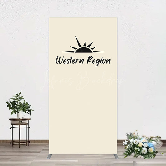 Lofaris Simple Vibe Western Region Birthday Rectangle Backdrop