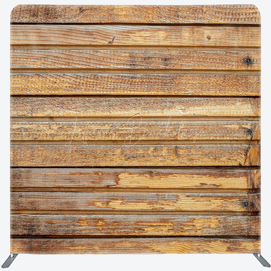 Lofaris Simple Wooden Photography Square Tension Backdrop