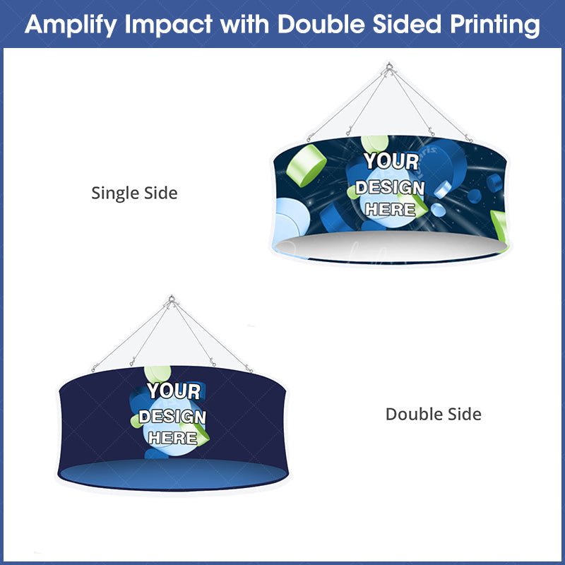 Lofaris Sky Tube Circle Hanging Banners for Trade Show