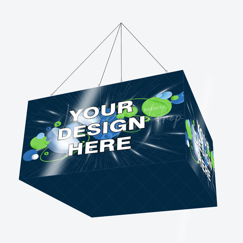 Lofaris Sky Tube Rectangle Cube Hanging Banners for Fairs