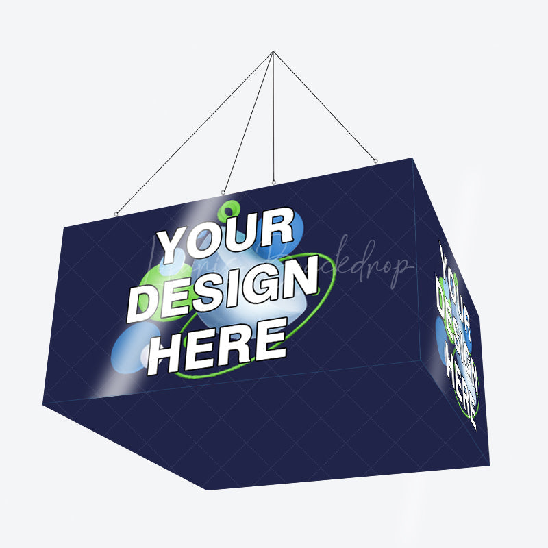Lofaris Sky Tube Rectangle Cube Hanging Banners for Fairs