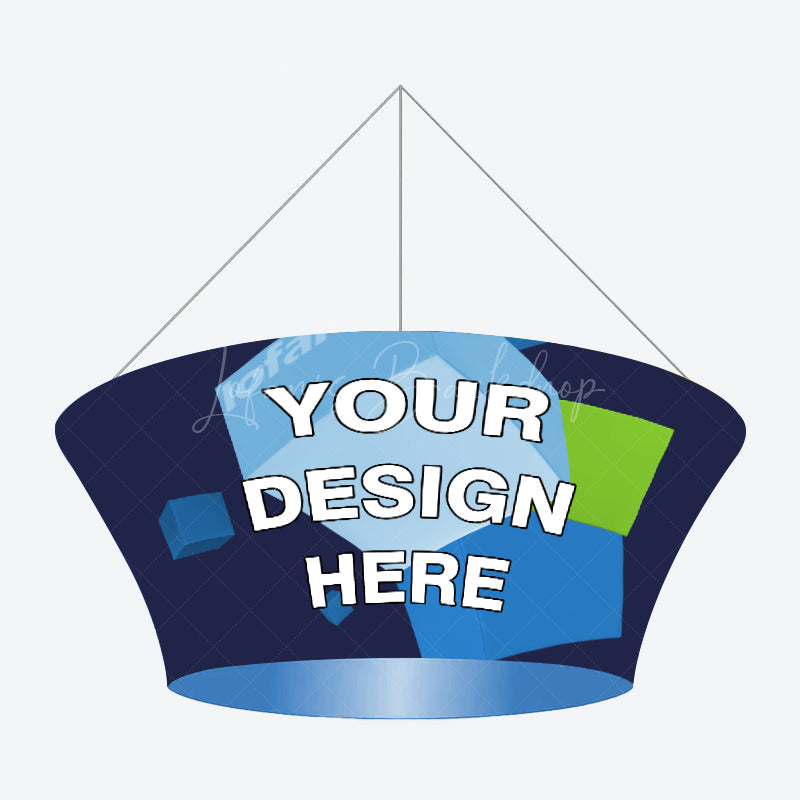 Lofaris Sky Tube Tapered Circle Hanging Banners for Trade Shows