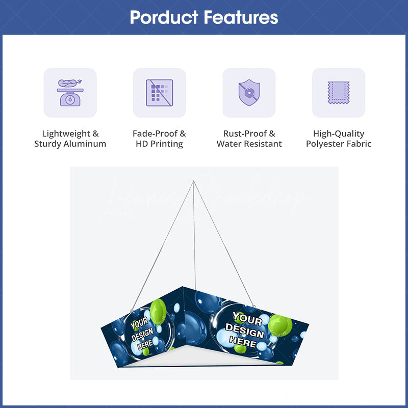 Lofaris Sky Tube Tapered Triangle Hanging Banners for Fairs