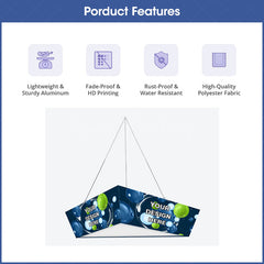 Lofaris Sky Tube Tapered Triangle Hanging Banners for Fairs
