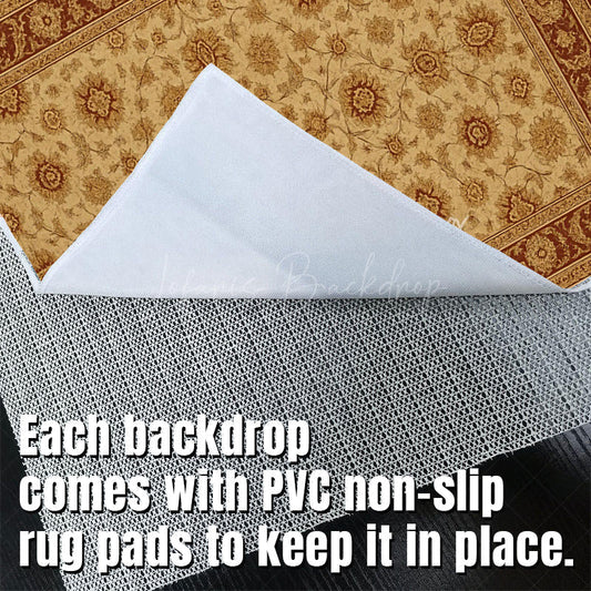 Lofaris Slovakia Repeat Floral Photo Fabric Floor Backdrop