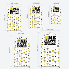 Lofaris Smile Emoticon One Happy Dude Birthday Arch Backdrop