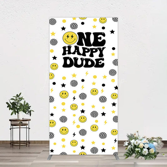 Lofaris Smile Emoticon One Happy Dude Birthday Rectangle Backdrop