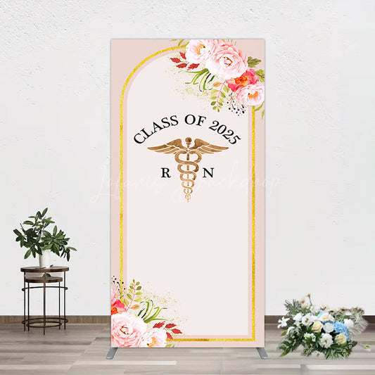 Lofaris Snake Staff Class 2025 Nurse Graduation Rectangle Backdrop