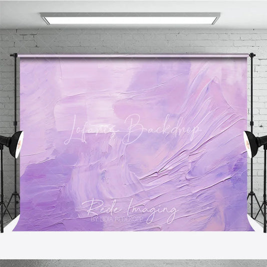 Lofaris Soft Lavender Oil Painting Texture Photography Backdrop Abstract Artistic Portrait Background