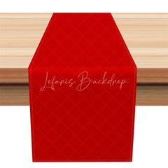 Lofaris Solid Red Table Runner Modern Minimalist Dining Decor Washable Fabric for Christmas Valentines Day Party
