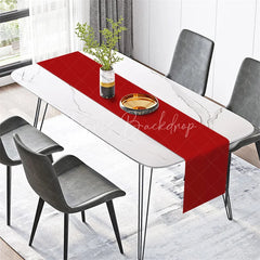 Lofaris Solid Red Table Runner Modern Minimalist Dining Decor Washable Fabric for Christmas Valentines Day Party