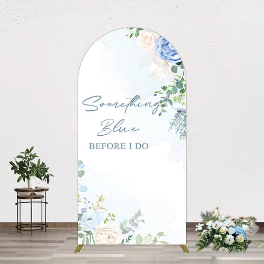 Lofaris Something Blue Before I Do Wedding Arch Backdrop