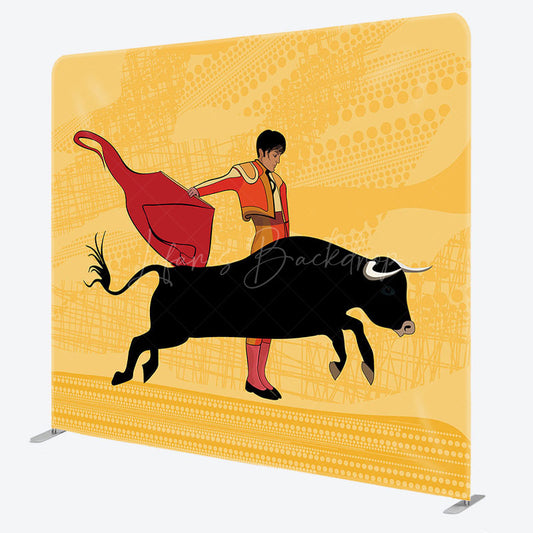 Lofaris Spanish Bullfighting Show Square Tension Backdrop