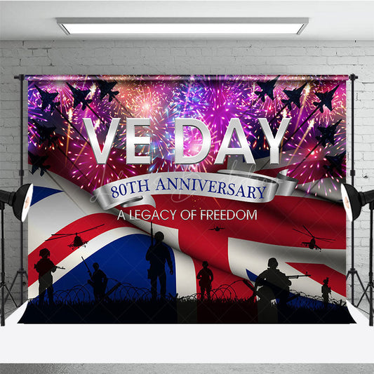 Lofaris Sparkle Battlefield 80th Anniversary VE Day Backdrop