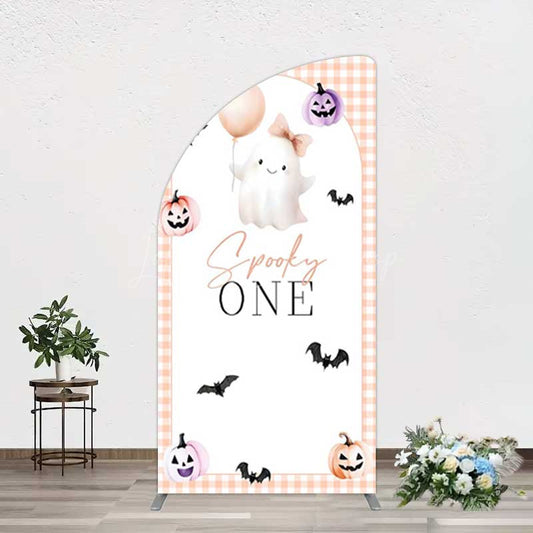 Lofaris Spooky One Boo 1St Halloween Birthday Half Moon Arch Backdrop