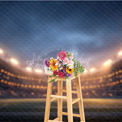 Lofaris Sports Stadium Night Game Backdrop Bright Lights Bokeh Effect Dynamic Event Photography