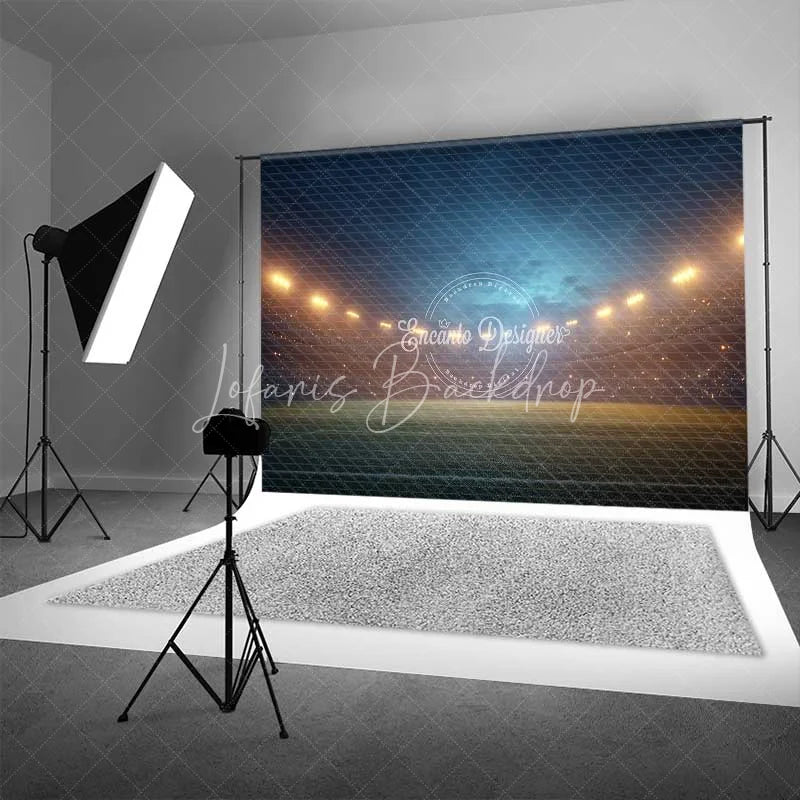 Lofaris Sports Stadium Night Game Backdrop Football Field Photography Background Energetic Arena Theme
