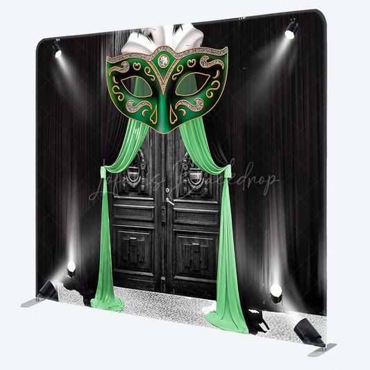 Lofaris Spotlight Black Door Masquerade Pillow Case Backdrop