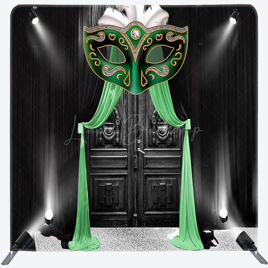 Lofaris Spotlight Black Door Masquerade Pillow Case Backdrop