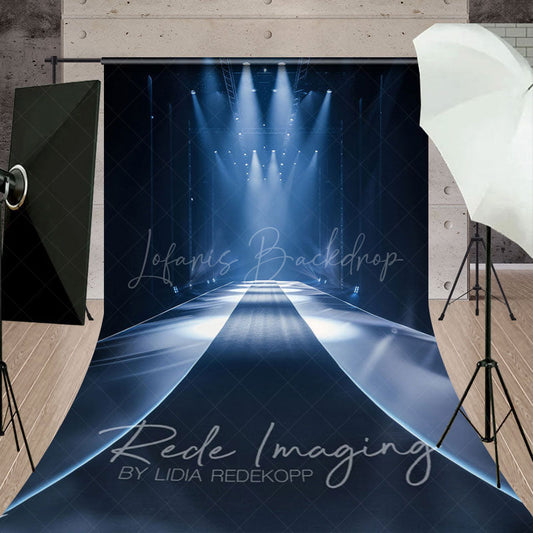 Lofaris Spotlight Dark Model Runway T Stage Sweep Backdrop