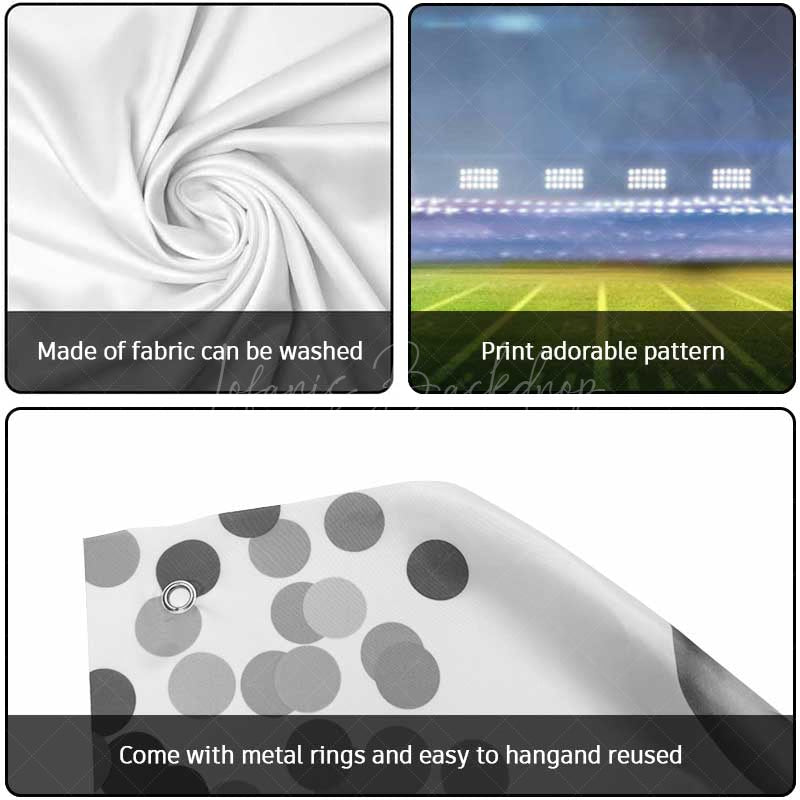 Lofaris Spotlights Football Sport Stadium Garage Door Banner