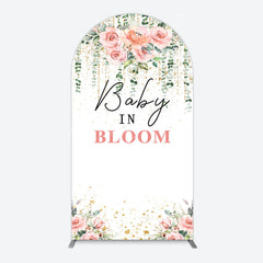 Lofaris Spring Floral Greenery Baby In Bloom Arch Backdrop