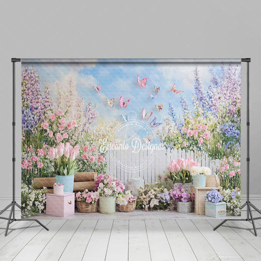 Lofaris Spring Flower Bouquet Display Photography Backdrop