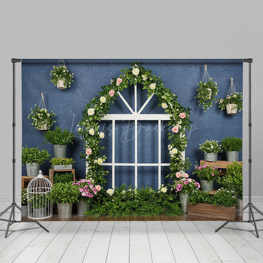 Lofaris Spring Greenery Floral Room Photography Backdrop