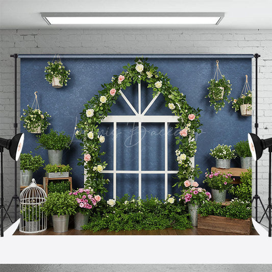 Lofaris Spring Greenery Floral Room Photography Backdrop