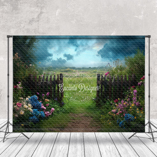 Lofaris Spring Natural Garden Fence Floral Wedding Backdrop