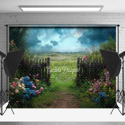 Lofaris Spring Natural Garden Fence Floral Wedding Backdrop