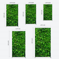 Lofaris Spring Natural Green Leaves Birthday Rectangle Backdrop