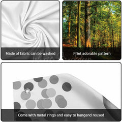 Lofaris Spring Sunshine Vibrant Forest Garage Door Banner