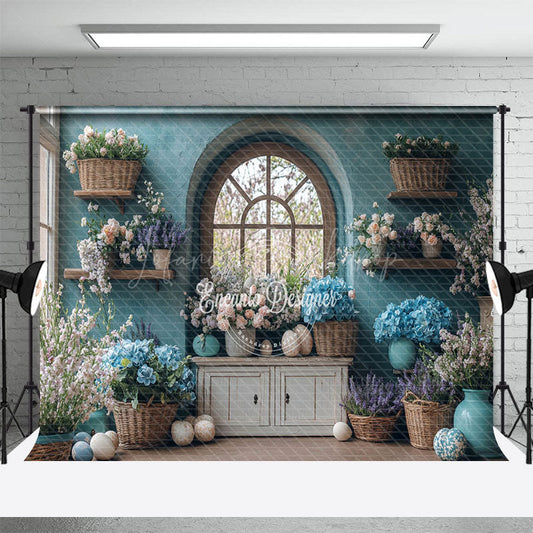 Lofaris Spring Vibe Blooming Flowers Easter Photo Backdrop