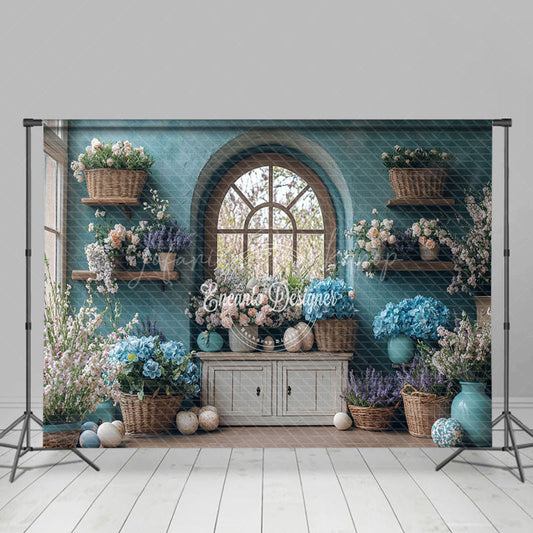 Lofaris Spring Vibe Blooming Flowers Easter Photo Backdrop