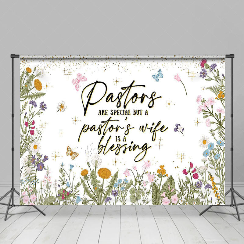 Lofaris Spring Wildflower Pastors Wife Appreciation Backdrop