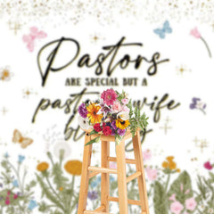 Lofaris Spring Wildflower Pastors Wife Appreciation Backdrop