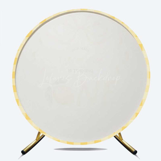 Lofaris Squeeze Turning One Lemon Round Birthday Backdrop