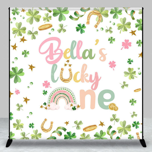 Lofaris St Patrick Lucky One Custom Name Birthday Backdrop
